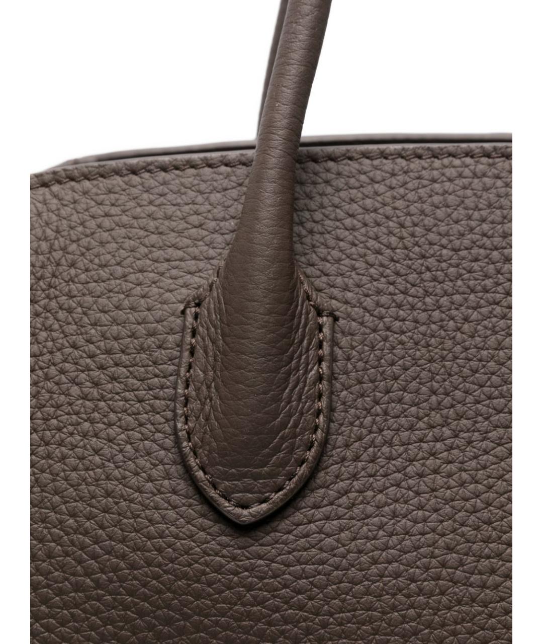 THE ROW Коричневая кожаная сумка тоут, фото 3