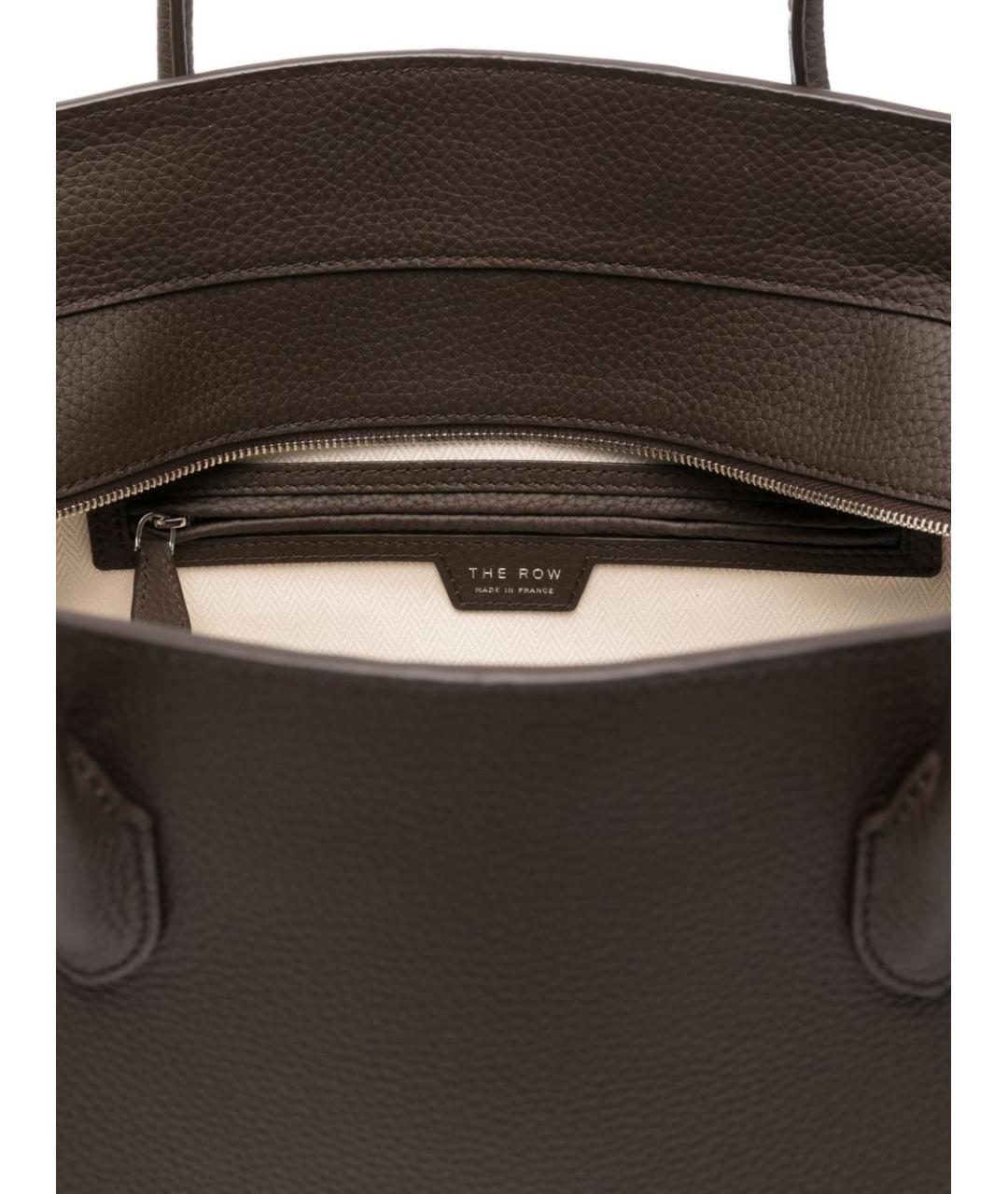 THE ROW Коричневая кожаная сумка тоут, фото 2