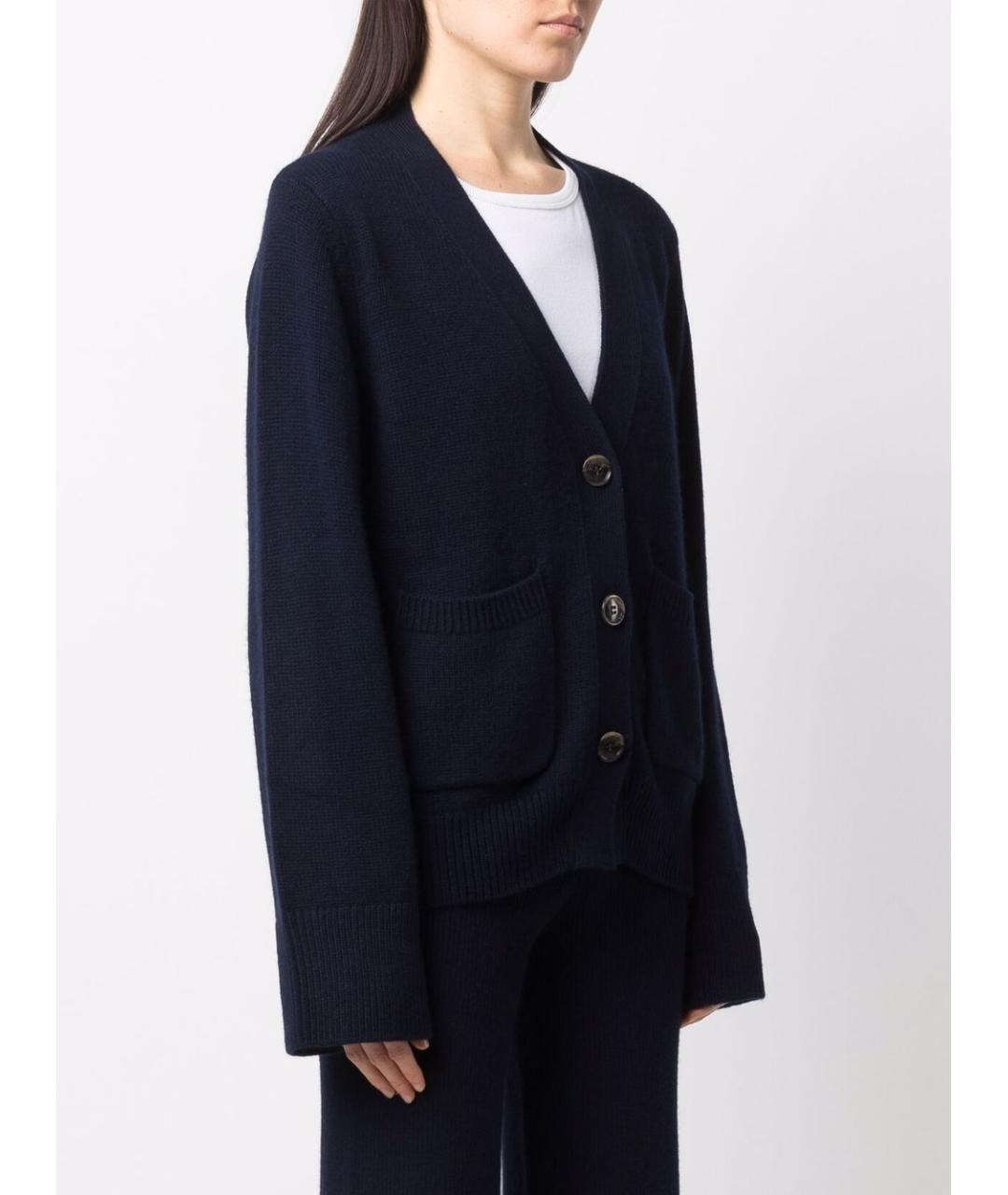 LISA YANG Синий кашемировый кардиган, фото 3