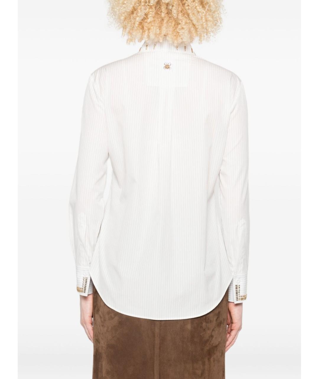 TRAME AUREE Белая хлопковая рубашка, фото 4