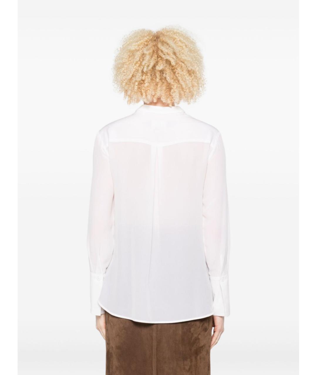 TRAME AUREE Белая шелковая рубашка, фото 4