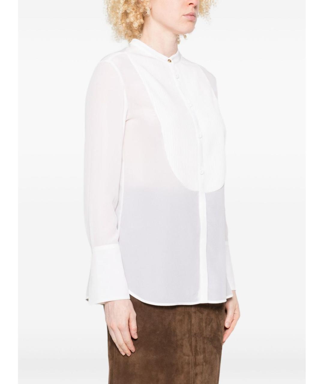 TRAME AUREE Белая шелковая рубашка, фото 5