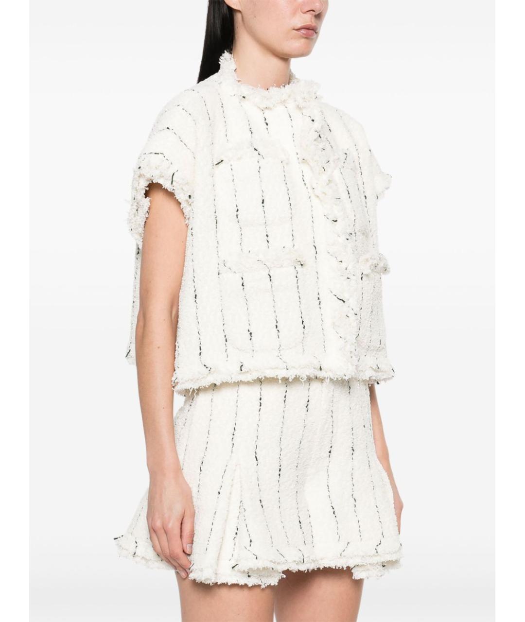 SACAI Белая хлопковая жилетка, фото 3