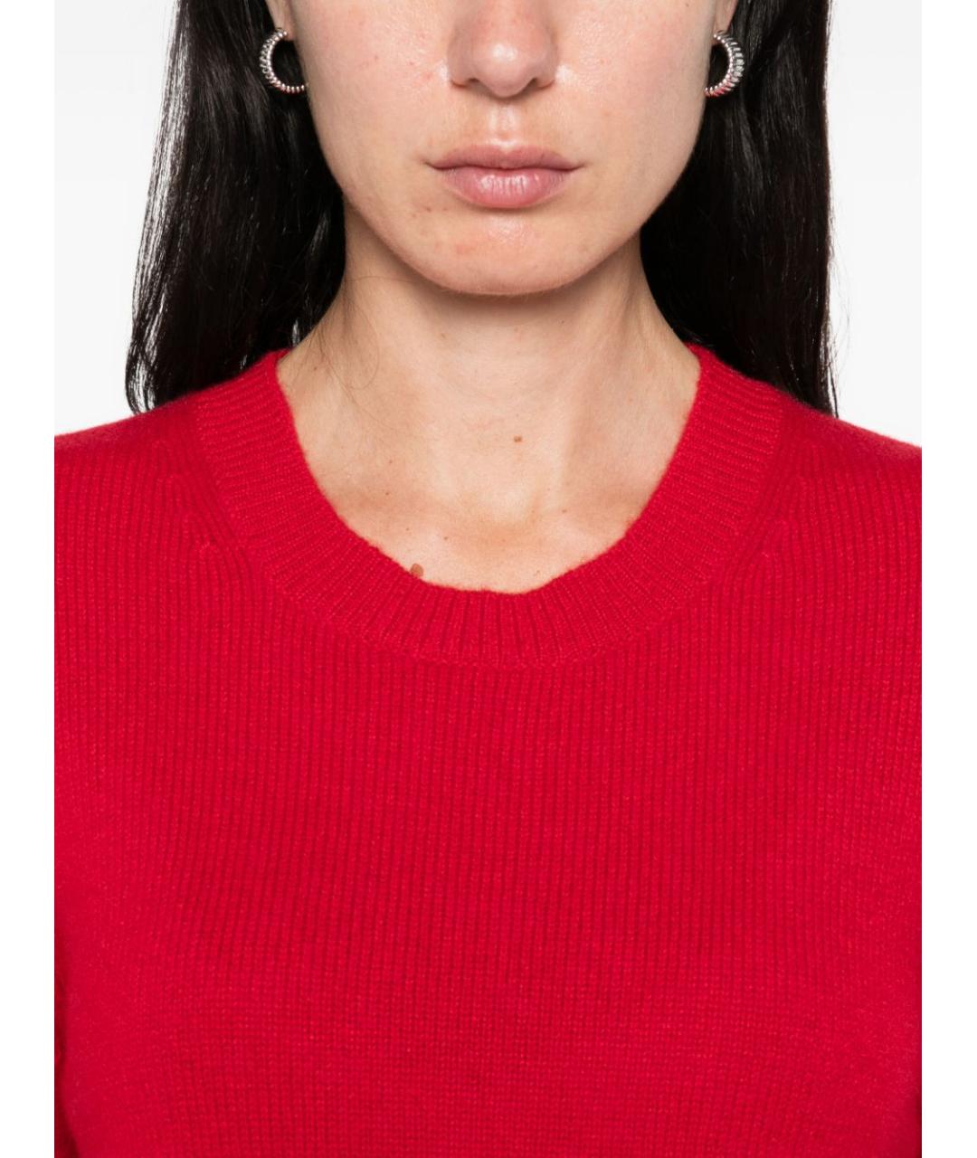 LISA YANG Красный кашемировый джемпер / свитер, фото 5