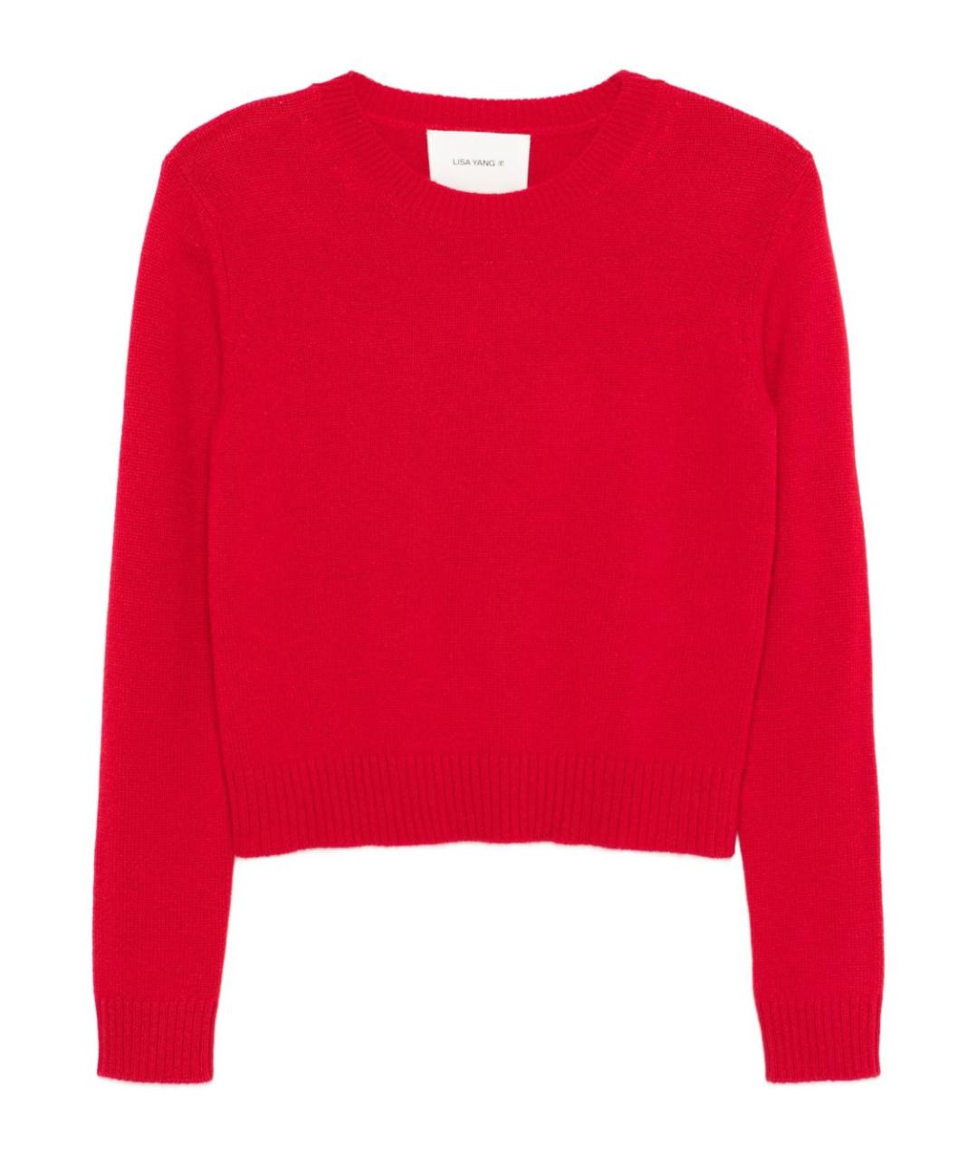 LISA YANG Красный кашемировый джемпер / свитер, фото 1
