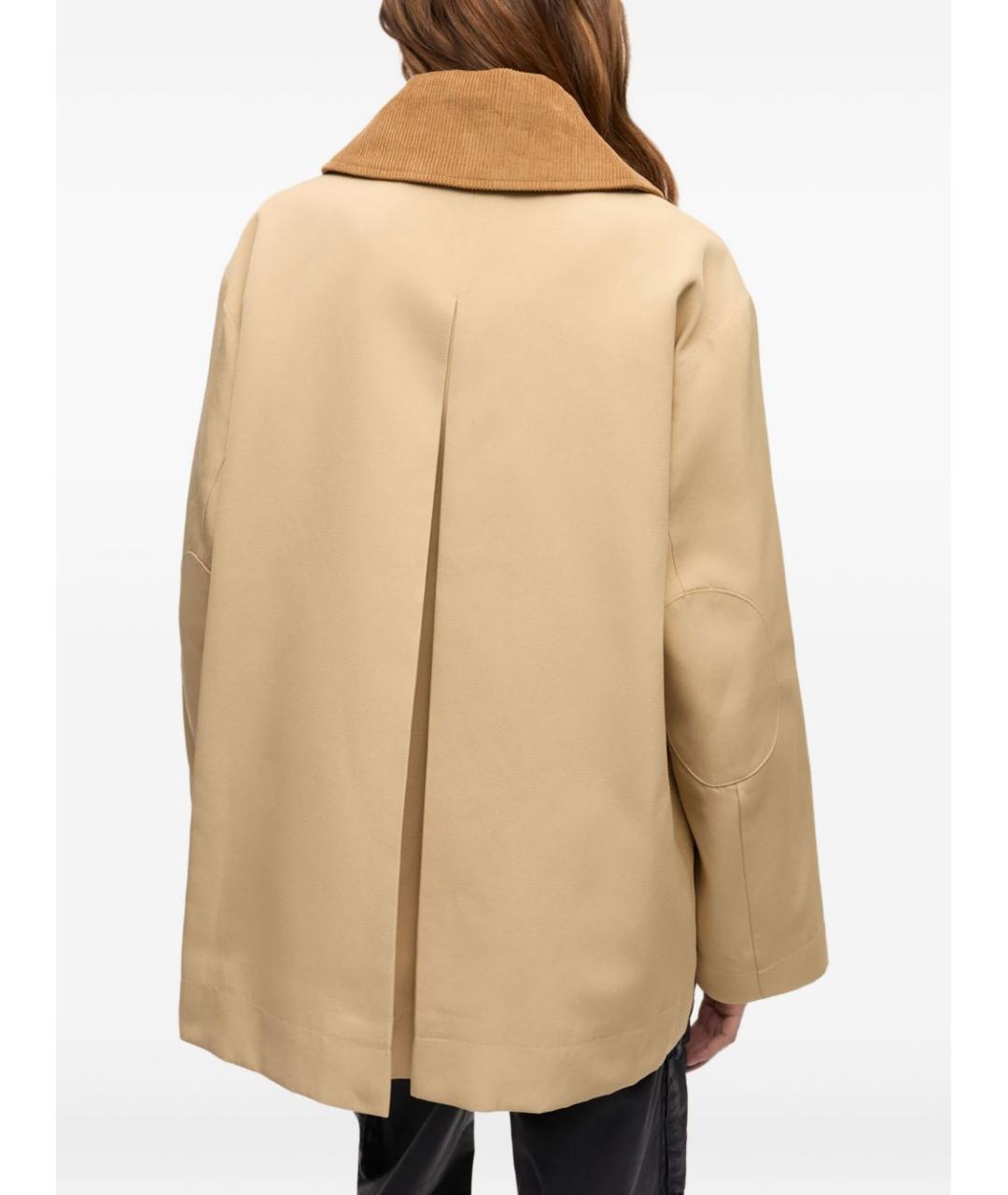 GANNI Бежевая хлопковая куртка, фото 3