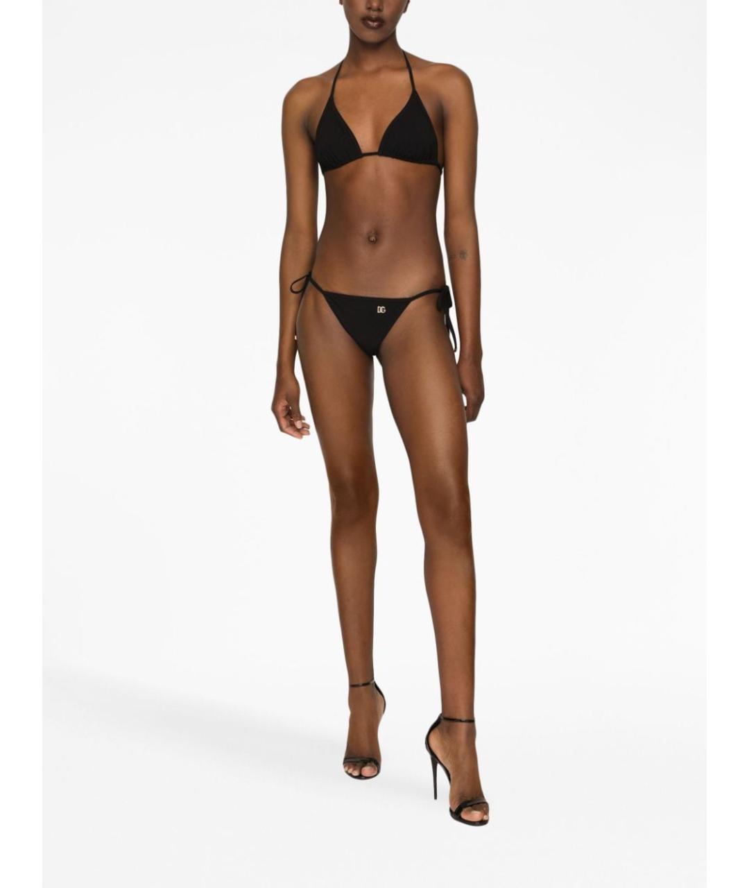 DOLCE&GABBANA Черный полиамидовый купальник, фото 2