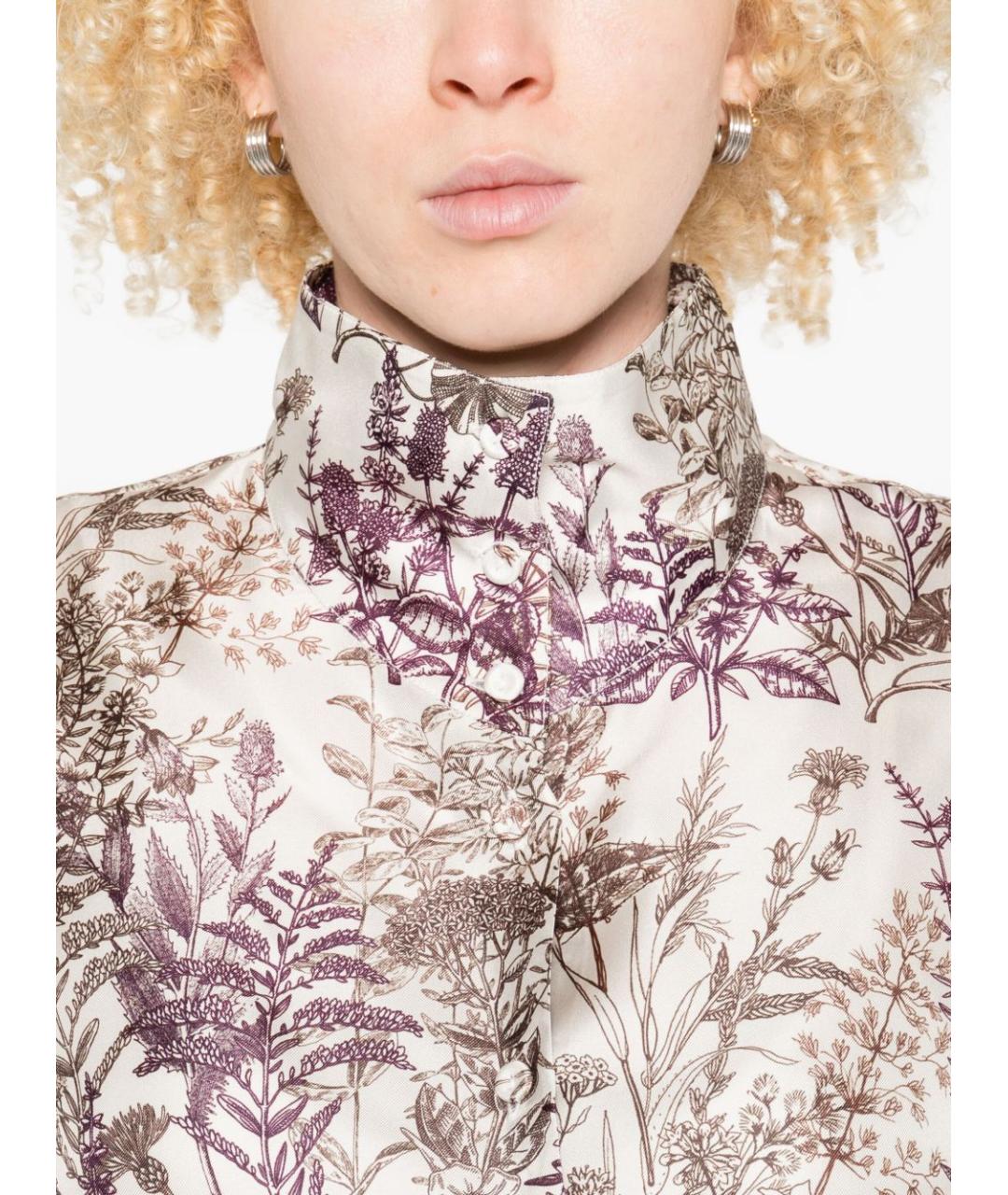 TRAME AUREE Мульти шелковая рубашка, фото 4