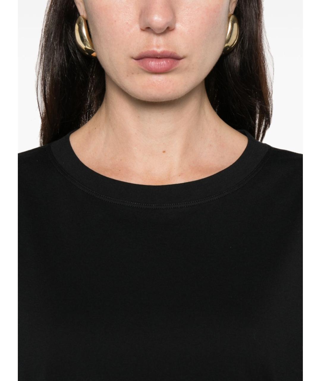 BRUNELLO CUCINELLI Черная хлопковая футболка, фото 4