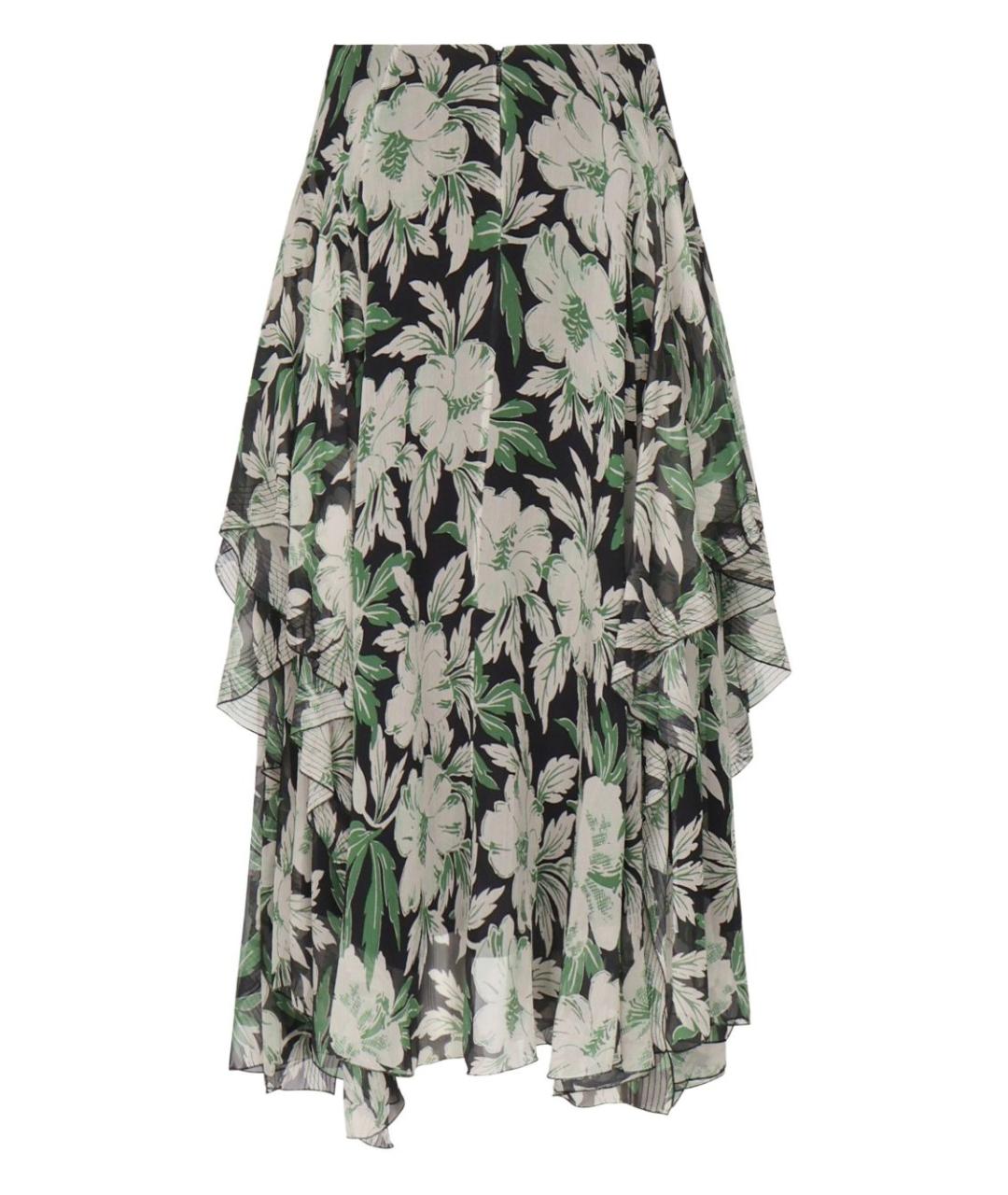 LOEWE Мульти шелковая юбка миди, фото 2