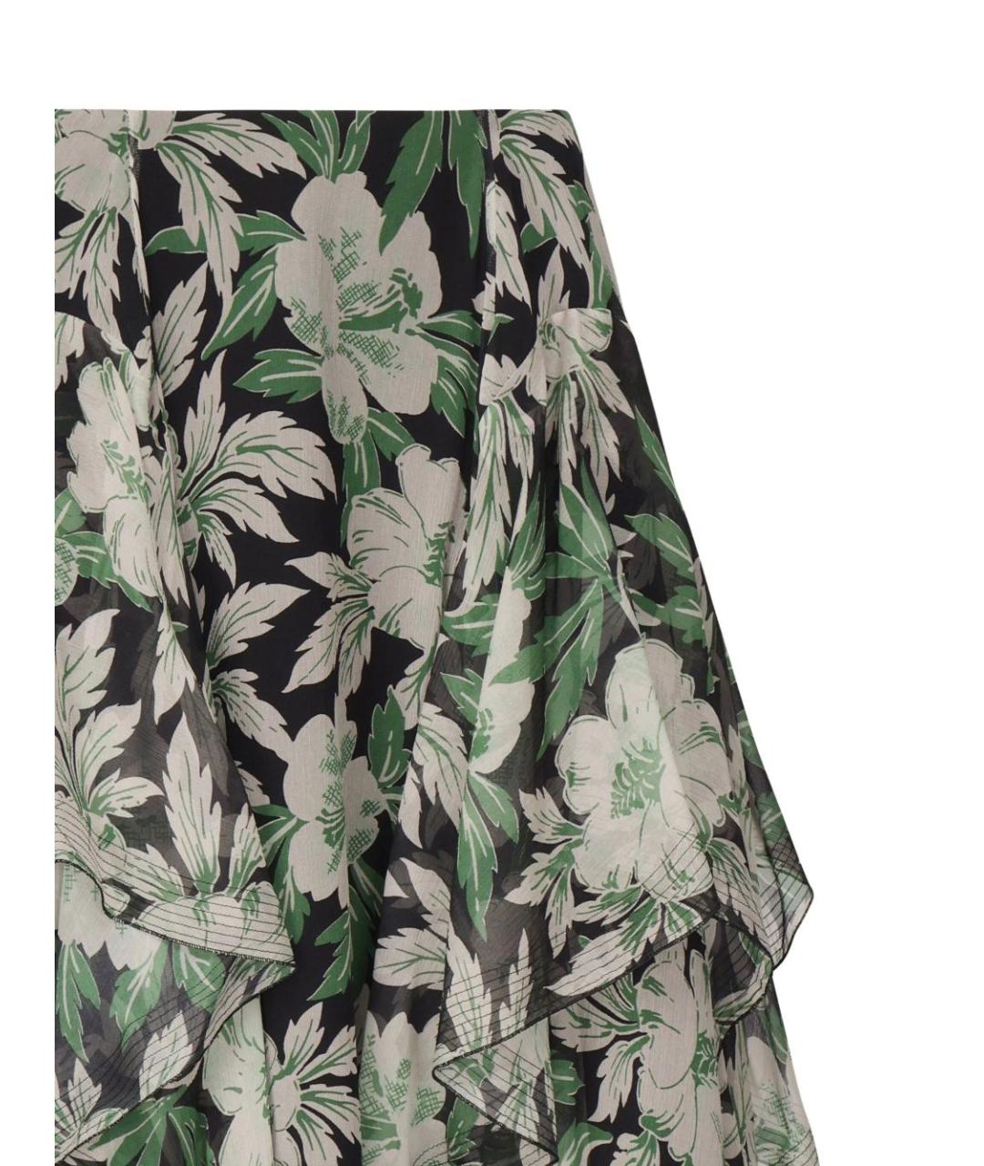 LOEWE Мульти шелковая юбка миди, фото 3