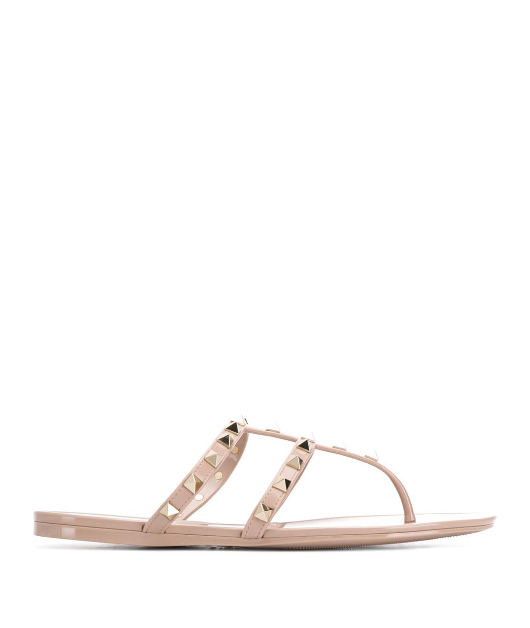 VALENTINO Бежевые шлепанцы, фото 1