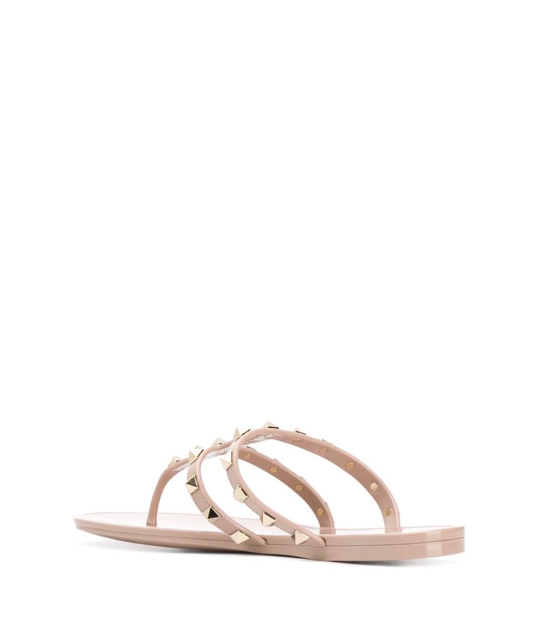 VALENTINO Бежевые шлепанцы, фото 3