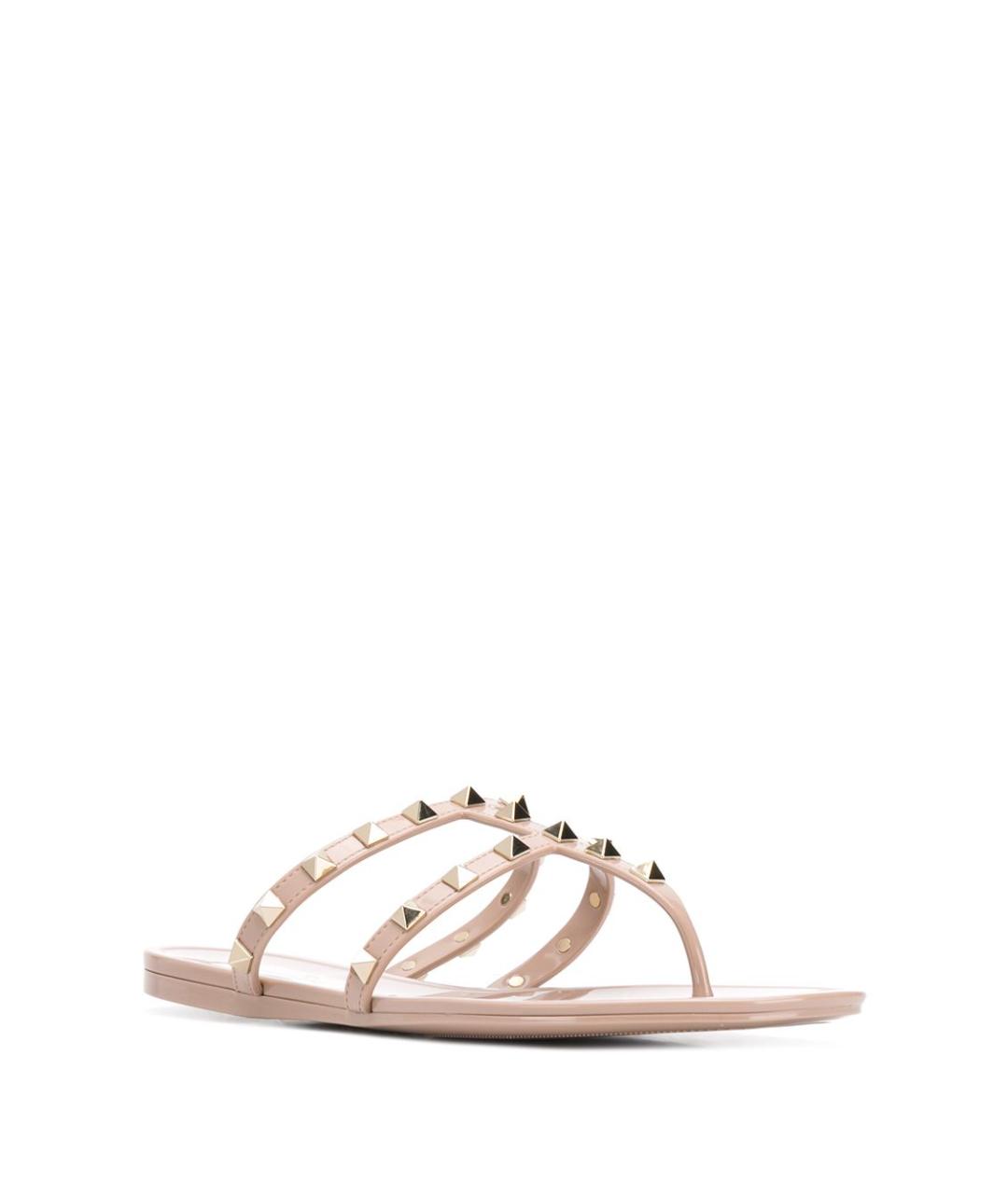 VALENTINO Бежевые шлепанцы, фото 4