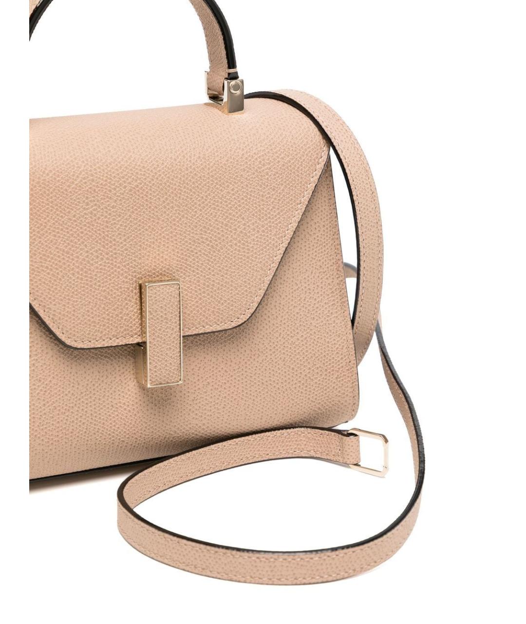 VALEXTRA Бежевая кожаная сумка тоут, фото 2