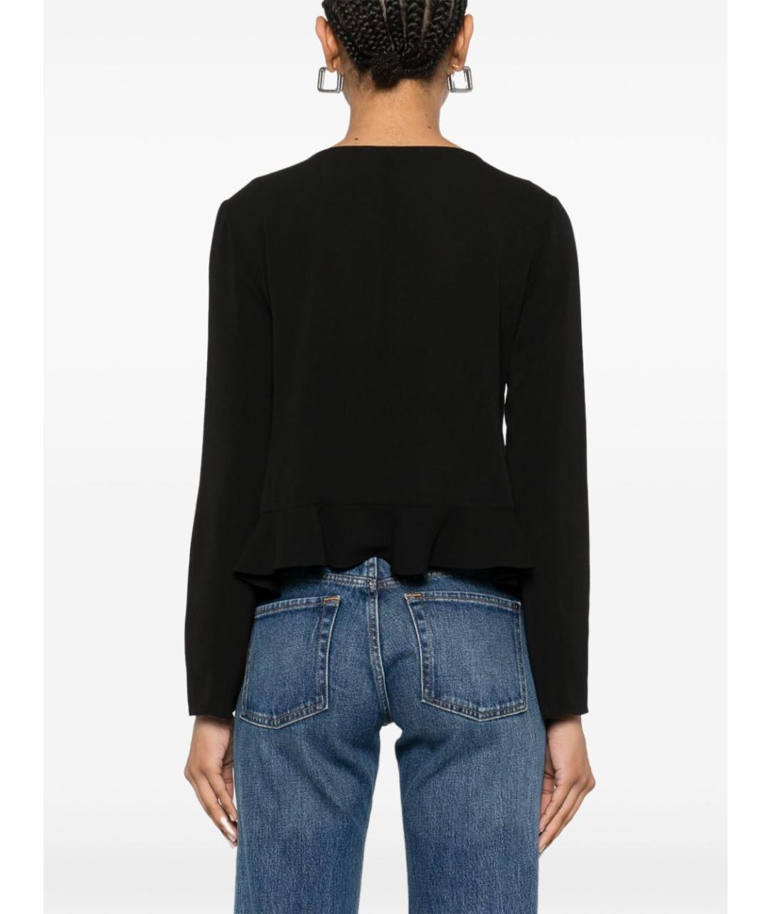 EMPORIO ARMANI Черный хлопковый жакет/пиджак, фото 3