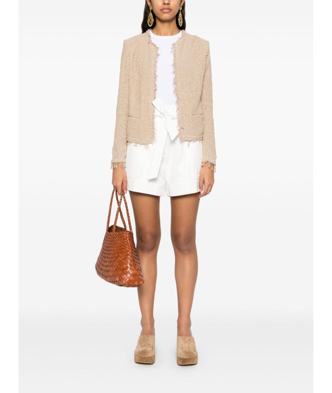 IRO Белые хлопковые шорты, фото 3