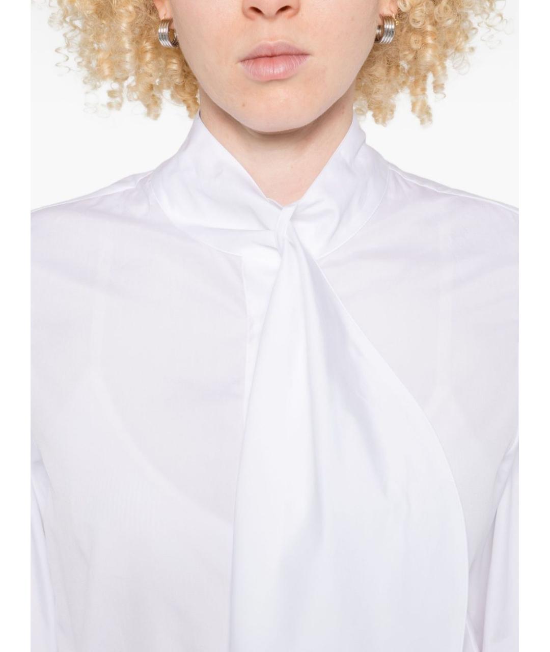TRAME AUREE Белая хлопковая рубашка, фото 2