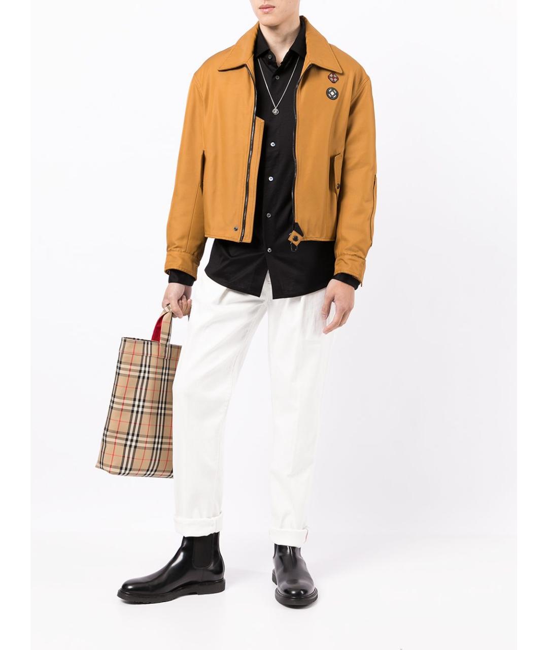 EMPORIO ARMANI Черная шелковая кэжуал рубашка, фото 3