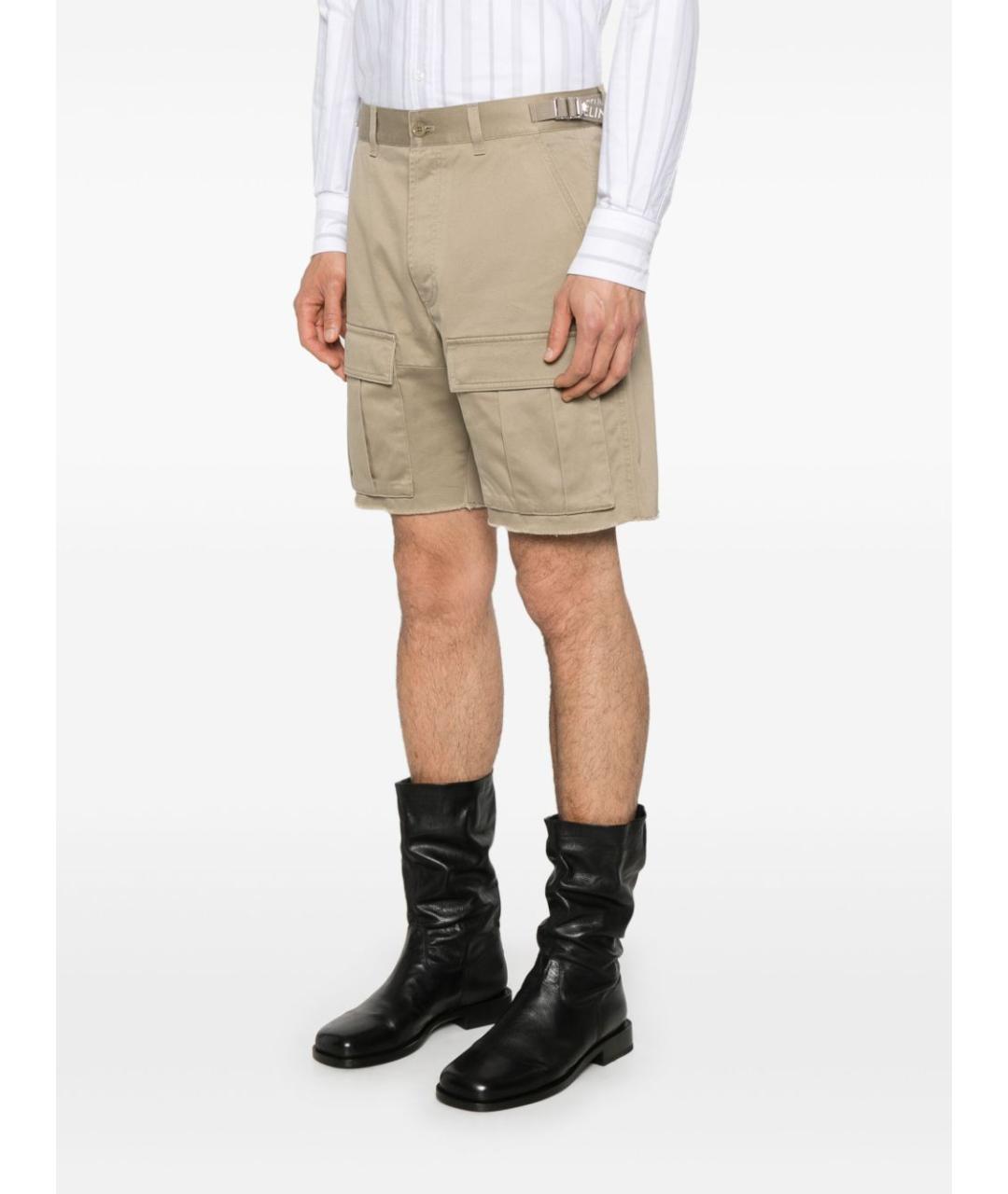 CELINE Бежевые хлопковые шорты, фото 4