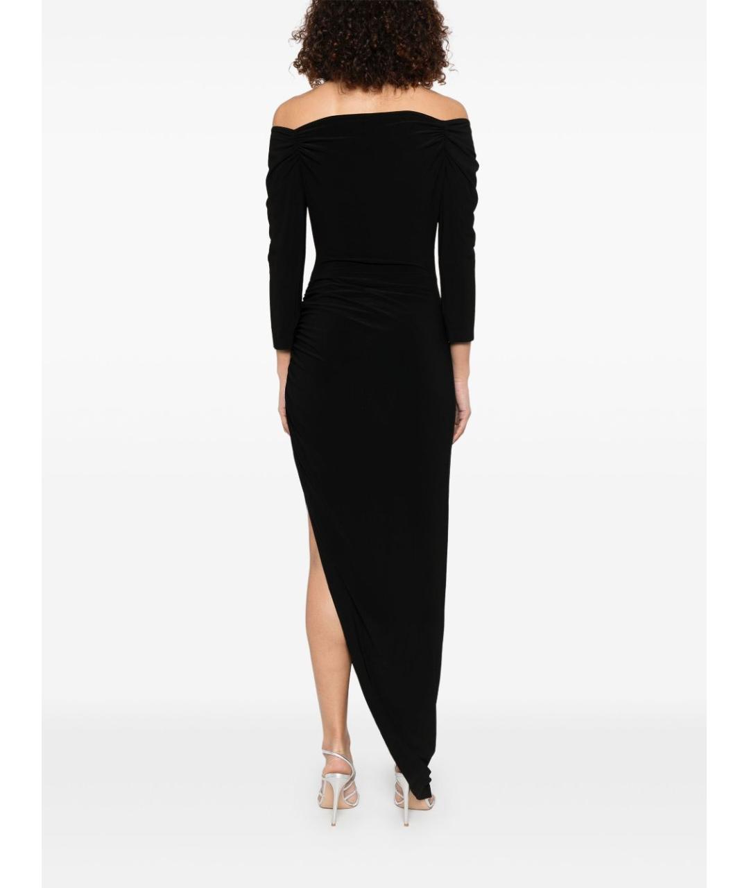 NORMA KAMALI Черное полиэстеровое вечернее платье, фото 3