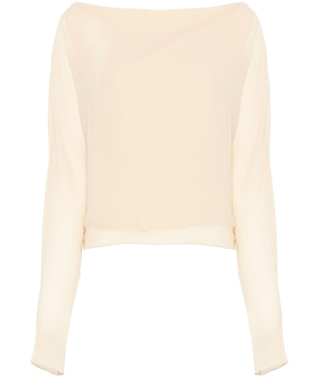 CORTANA Бежевый шелковый джемпер / свитер, фото 1