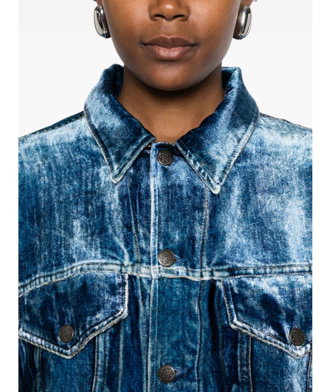 PIERRE LOUIS MASCIA Синяя хлопковая куртка, фото 3