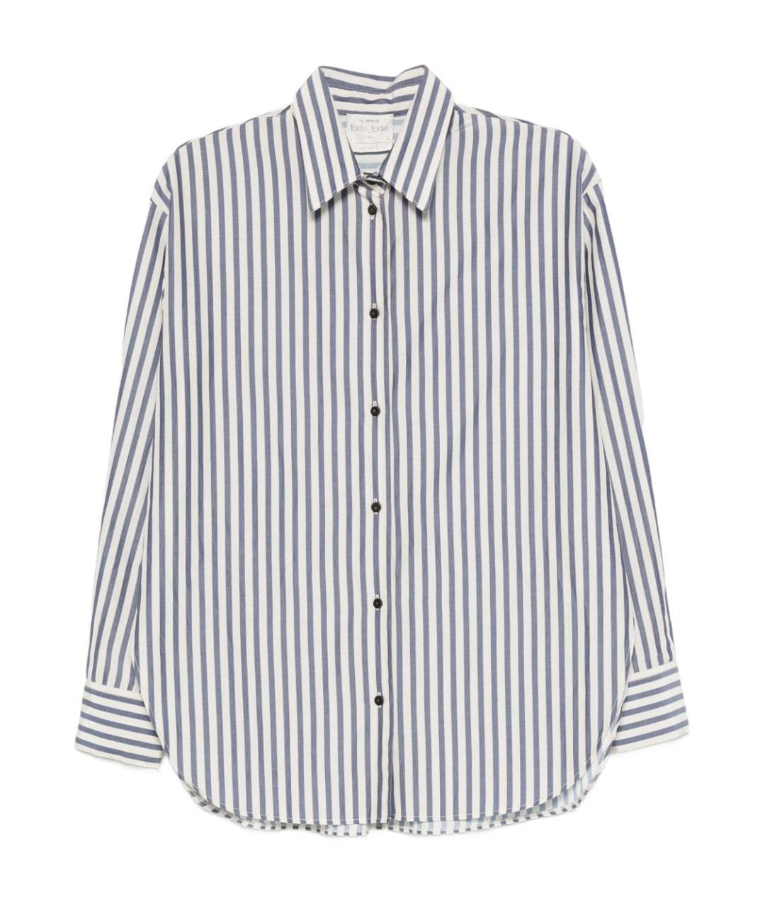 FORTE FORTE Синяя хлопковая рубашка, фото 1