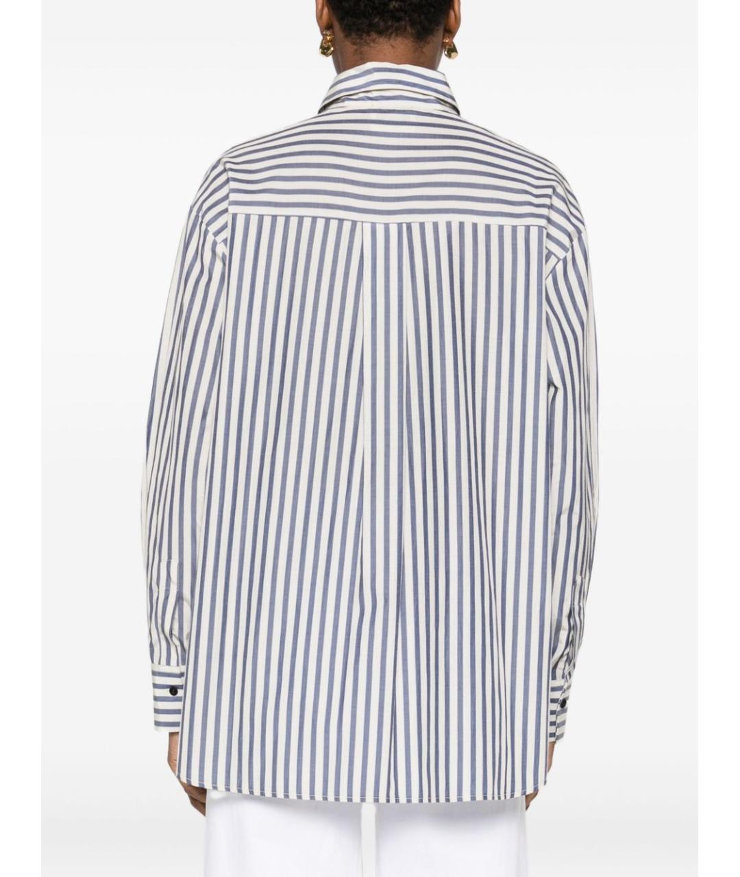 FORTE FORTE Синяя хлопковая рубашка, фото 3