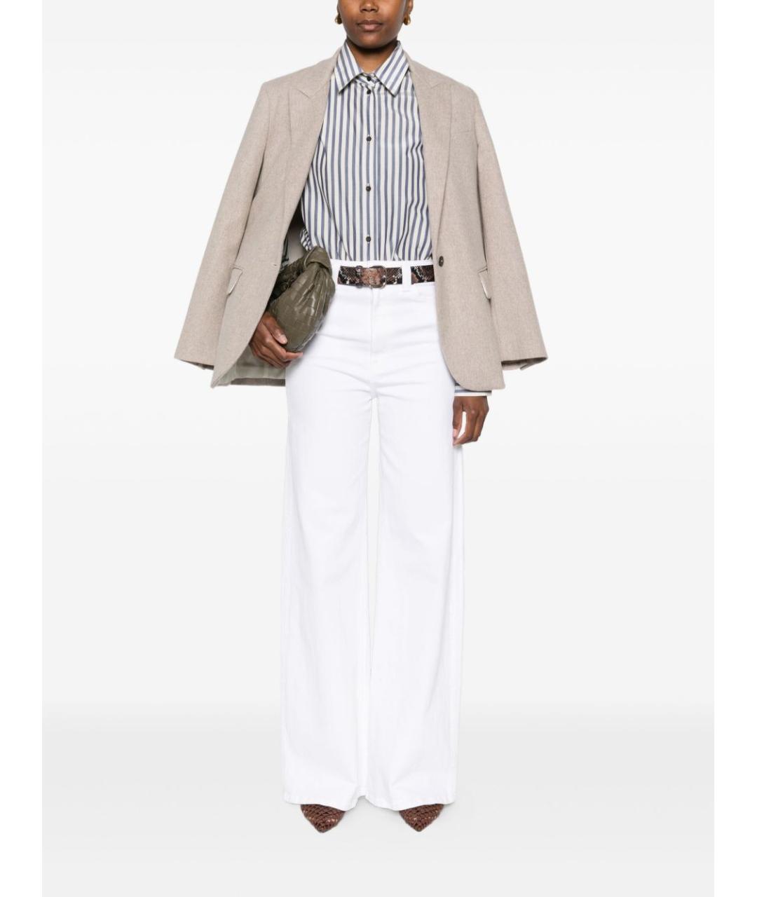 FORTE FORTE Синяя хлопковая рубашка, фото 4