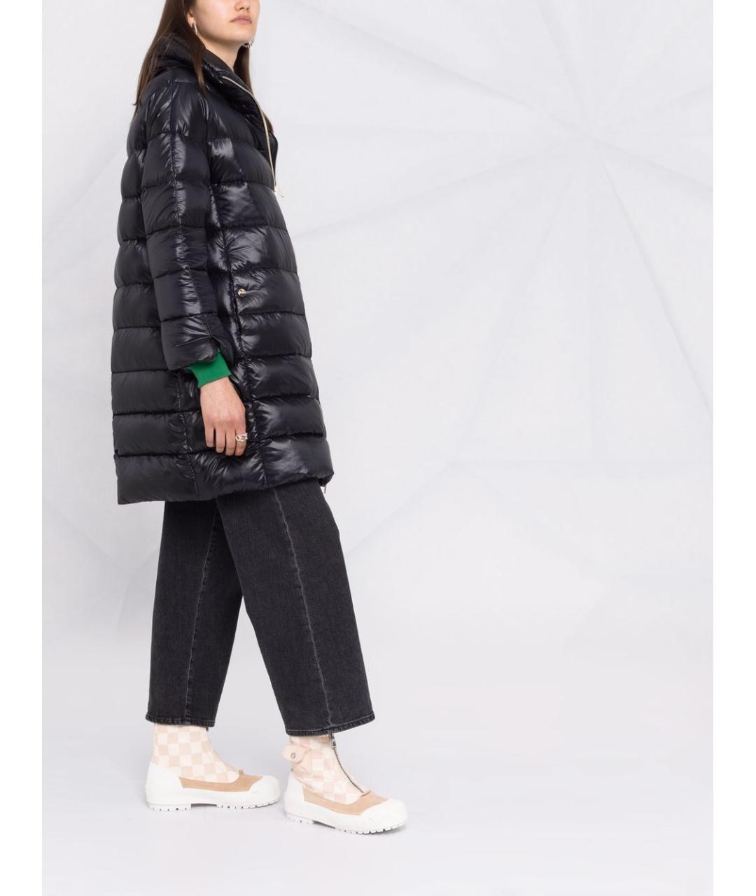 HERNO Черная полиамидовая куртка, фото 2