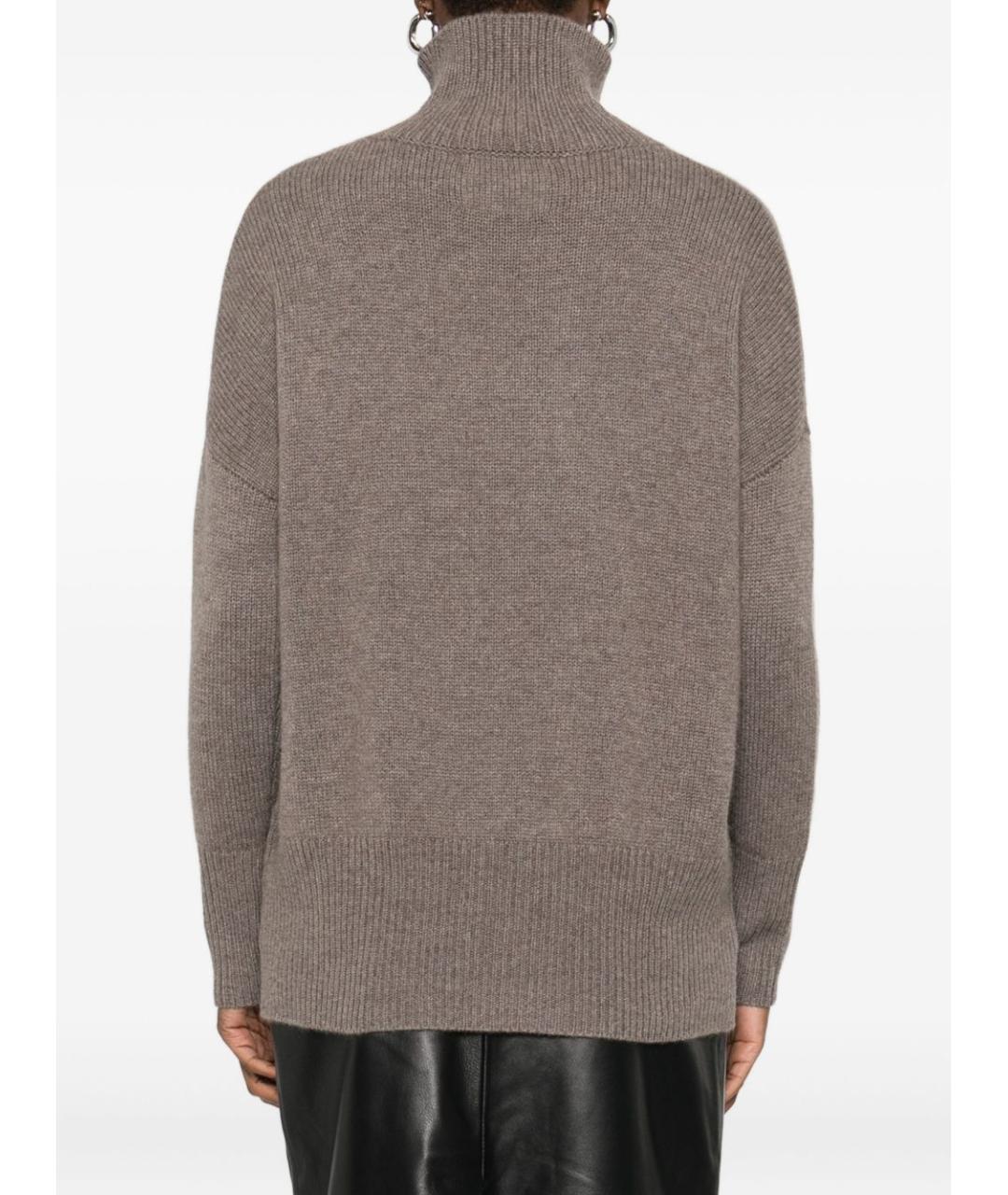 LISA YANG Коричневый кашемировый джемпер / свитер, фото 5