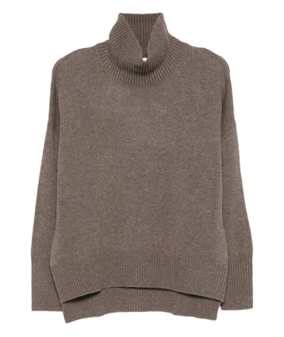 LISA YANG Коричневый кашемировый джемпер / свитер, фото 1