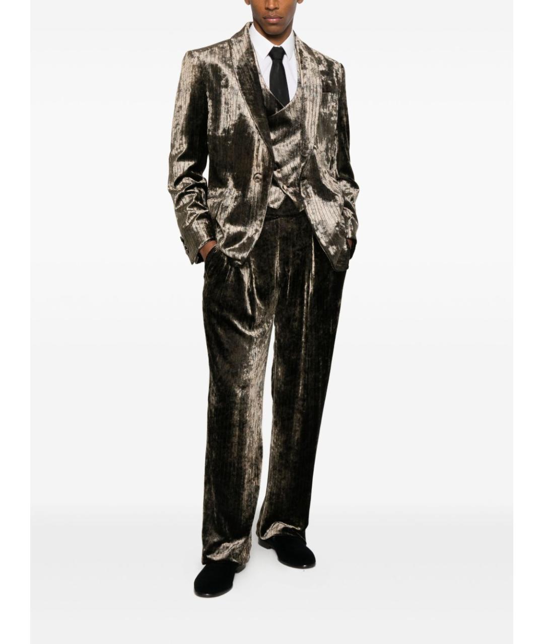 EMPORIO ARMANI Бежевый классический костюм, фото 4