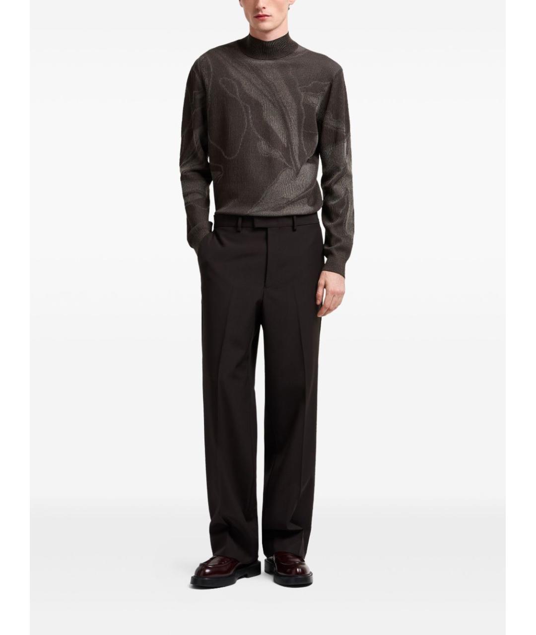 EMPORIO ARMANI Коричневый классический костюм, фото 4