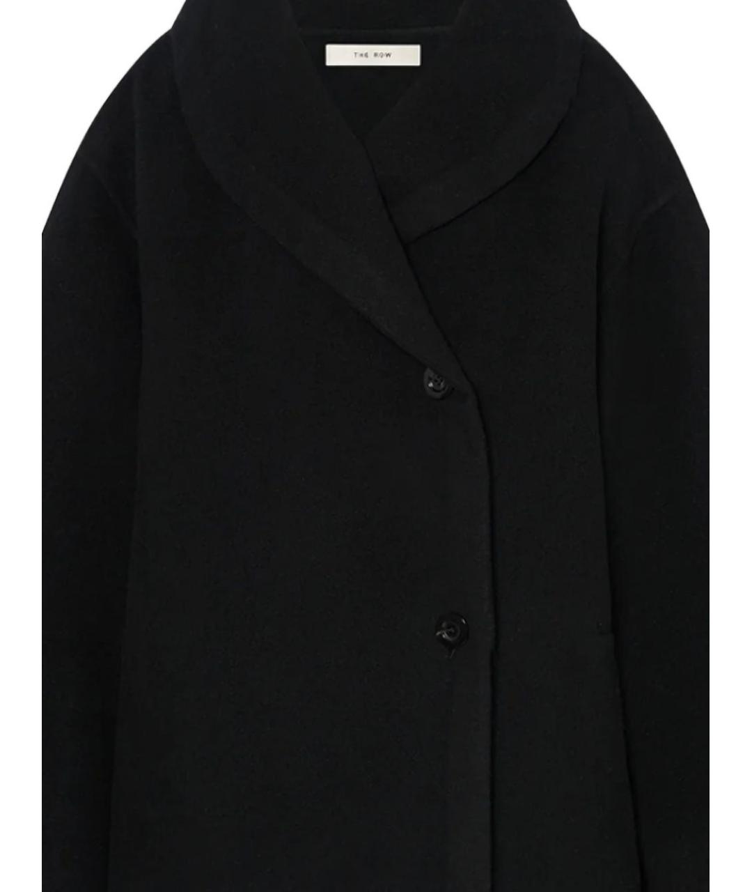 THE ROW Черное шерстяное пальто, фото 3