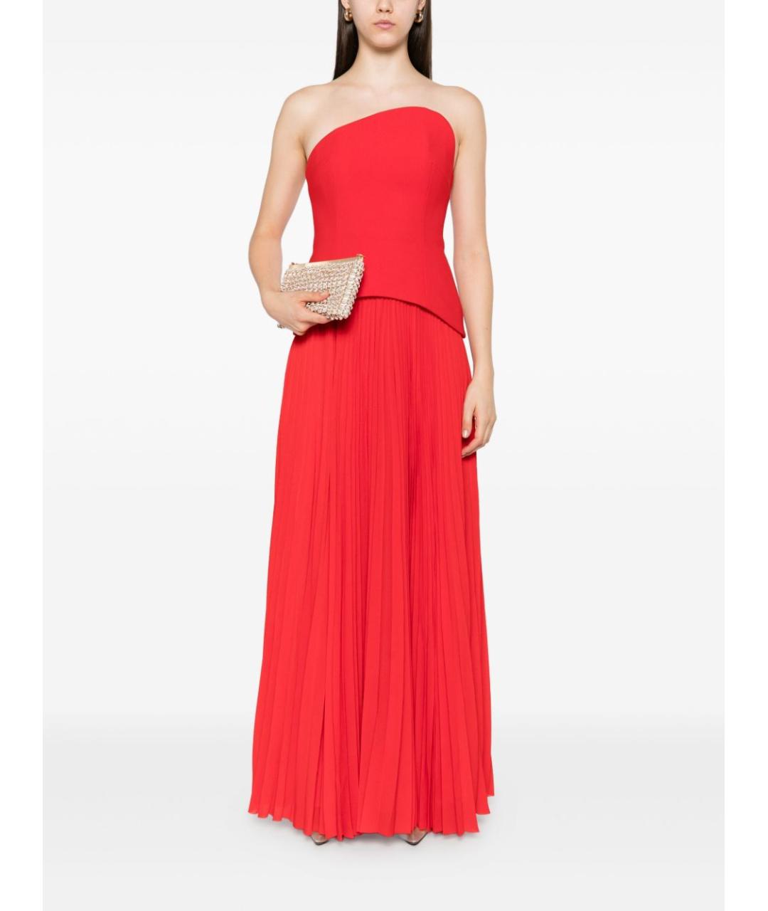 SOLACE LONDON Красное полиэстеровое вечернее платье, фото 2