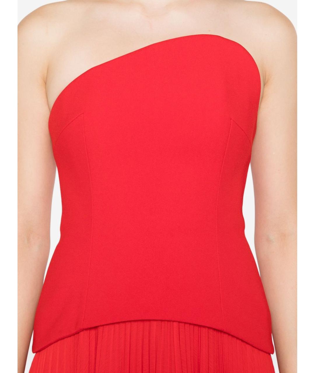 SOLACE LONDON Красное полиэстеровое вечернее платье, фото 4