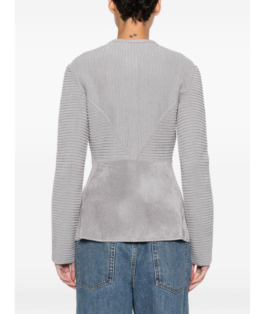 EMPORIO ARMANI Серебрянный полиэстеровый жакет/пиджак, фото 5