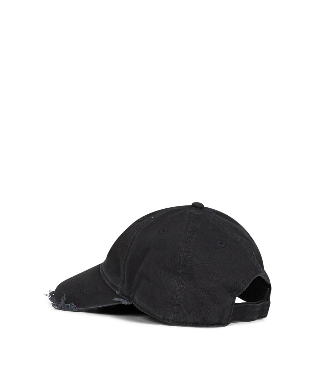 THE ATTICO Черная хлопковая кепка, фото 3
