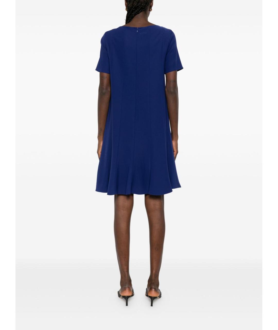 EMPORIO ARMANI Синее полиэстеровое платье, фото 2