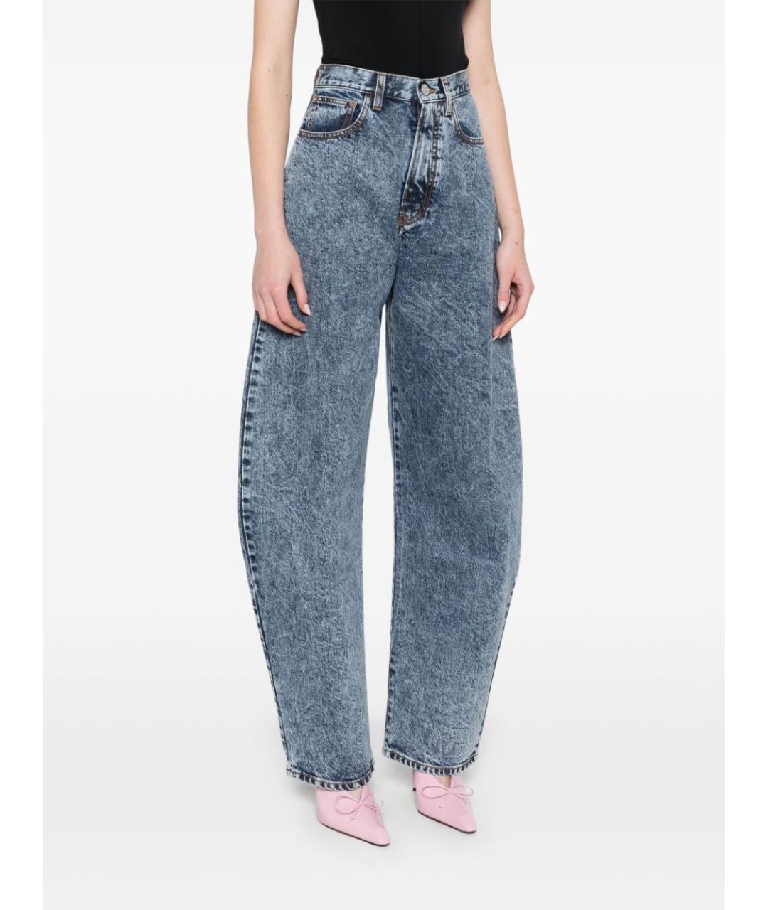 ALAIA Синие хлопковые прямые джинсы, фото 2