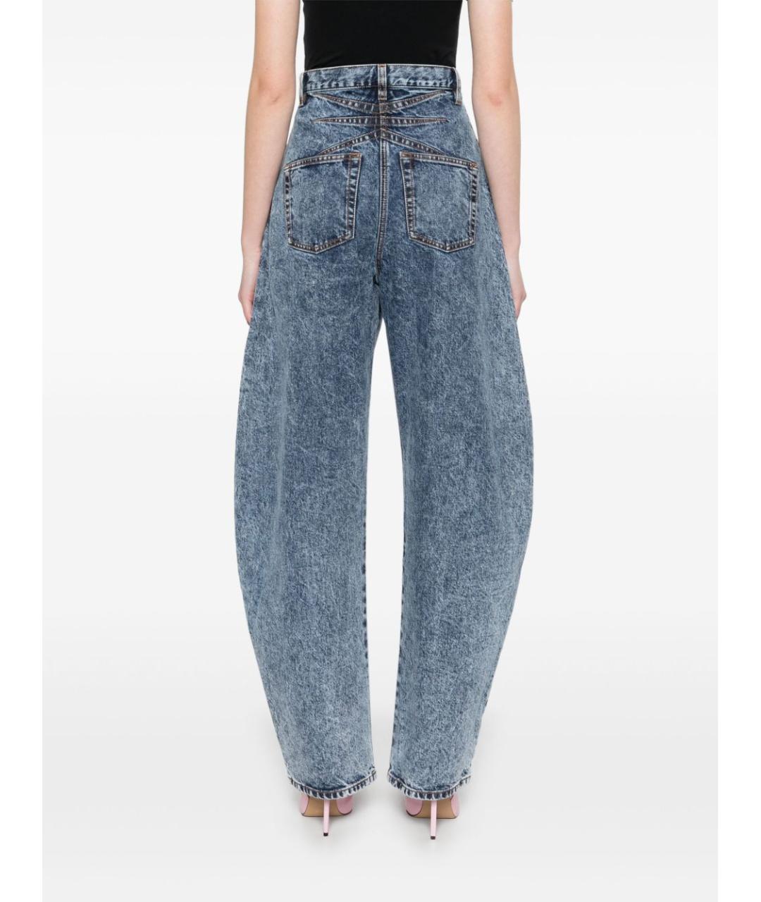 ALAIA Синие хлопковые прямые джинсы, фото 3