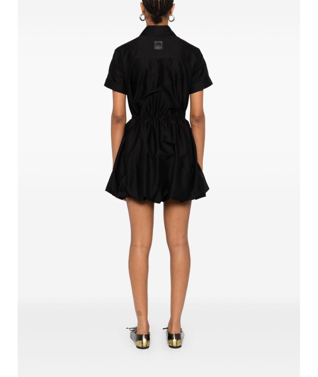 LOEWE Черное хлопковое повседневное платье, фото 4