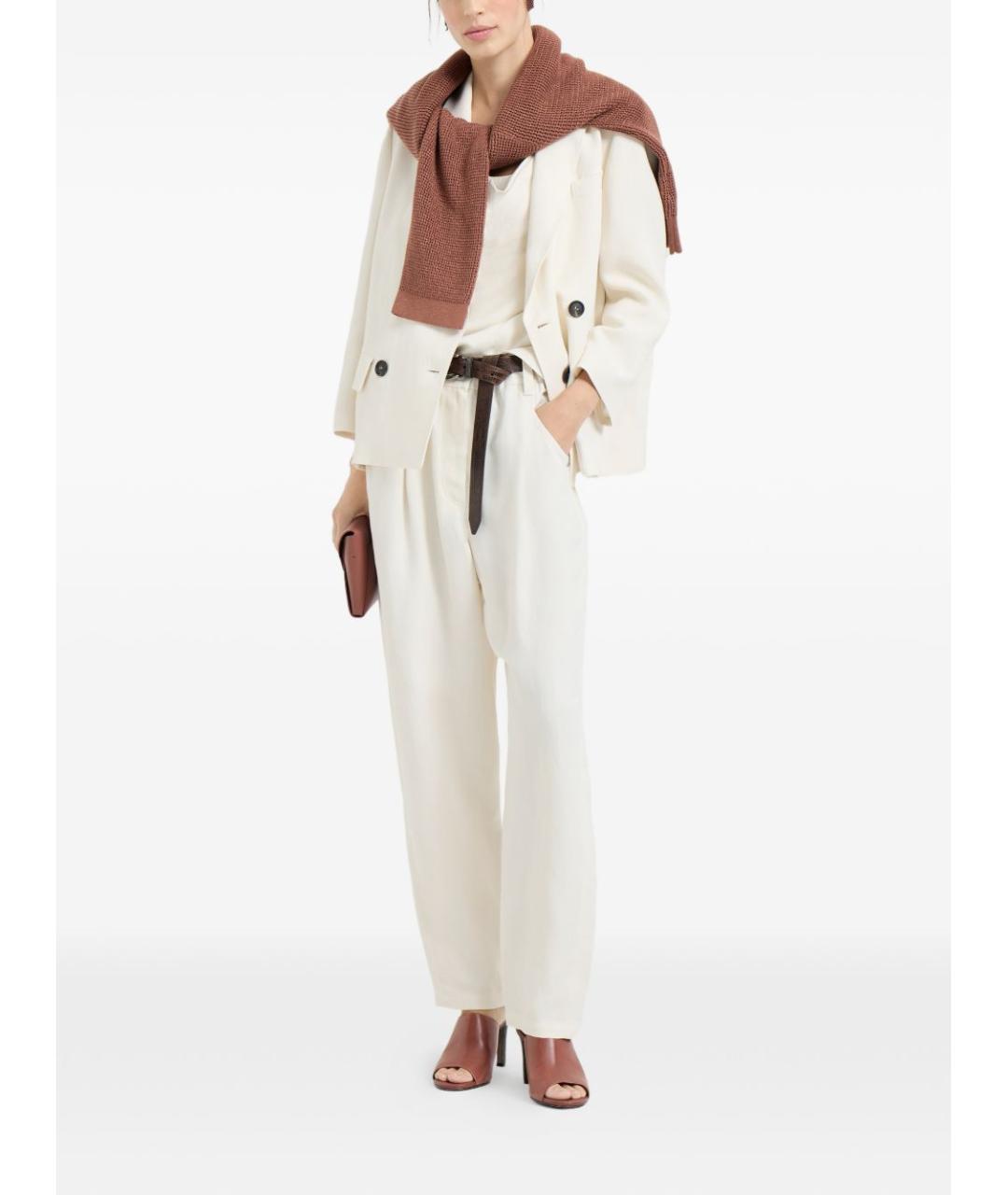 BRUNELLO CUCINELLI Бежевый жакет/пиджак, фото 2