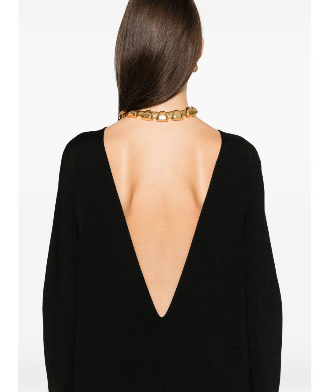 KHAITE Черное вискозное платье, фото 3