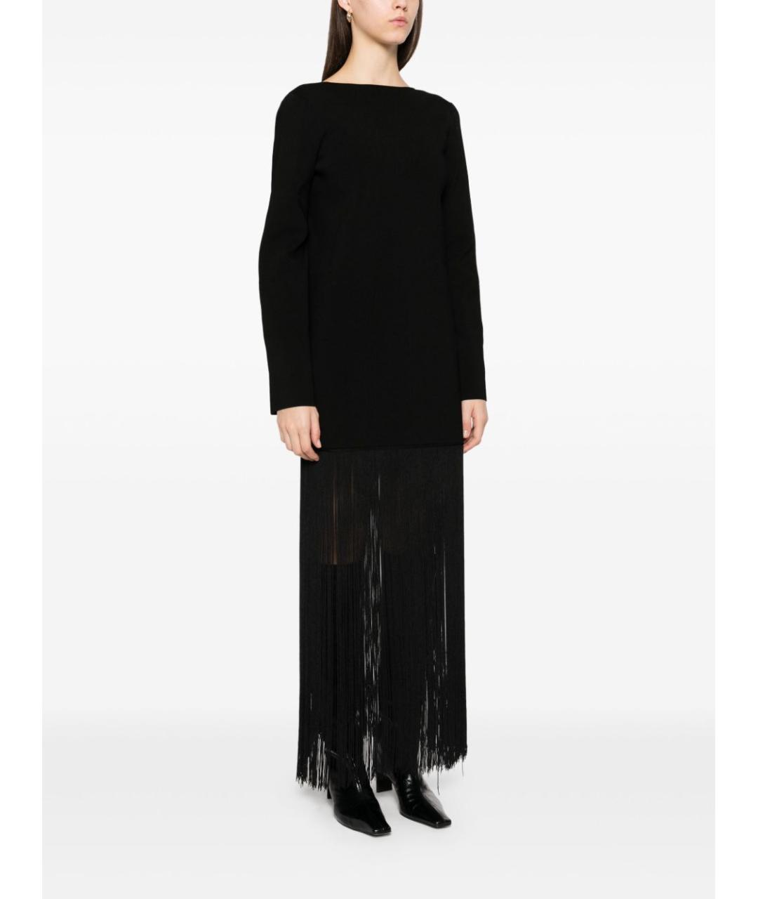 KHAITE Черное вискозное платье, фото 5