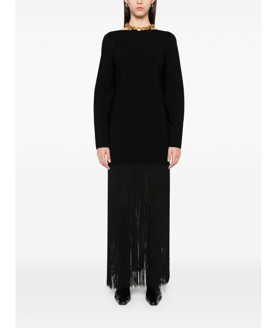 KHAITE Черное вискозное платье, фото 4