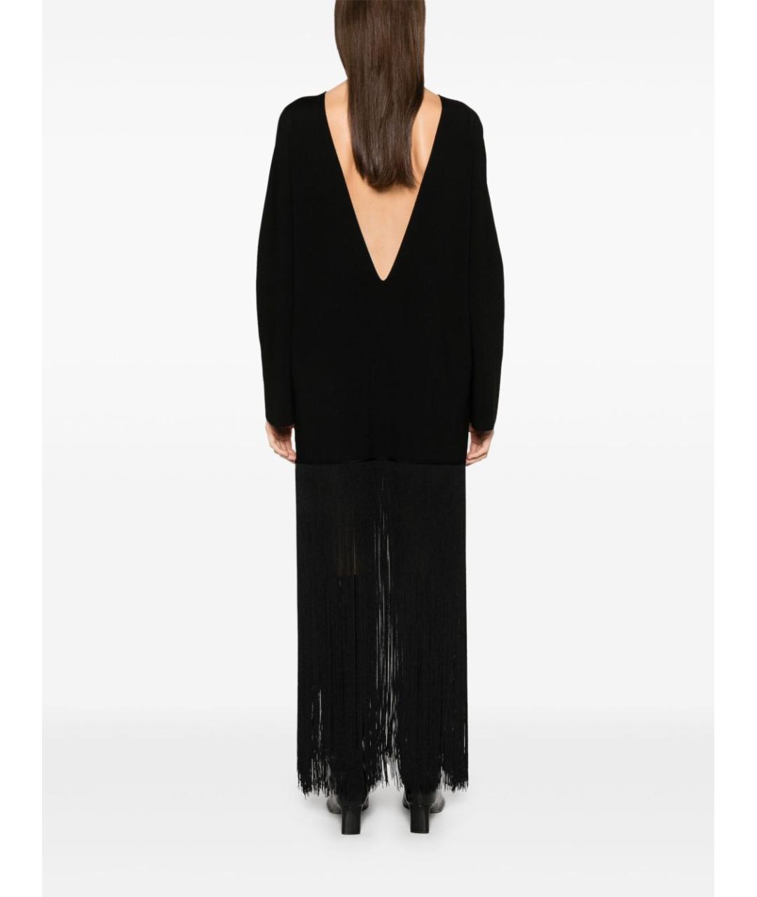 KHAITE Черное вискозное платье, фото 2