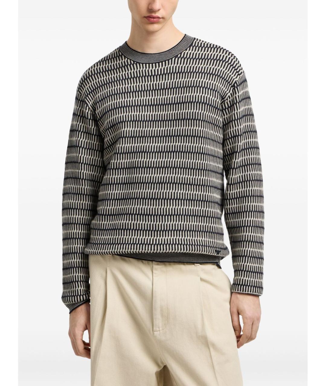 EMPORIO ARMANI Серый джемпер / свитер, фото 2